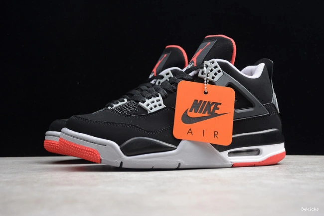 Rep BK 308497-060 retro 4 jordan black cement 2019 ''bred'' air 1207